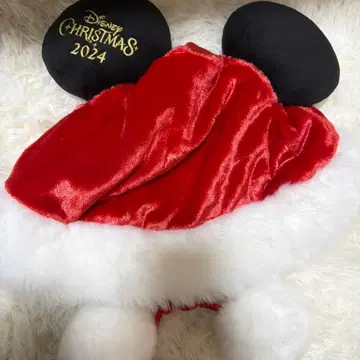 디즈니 팬캡 미키 귀 달린 산타 모자