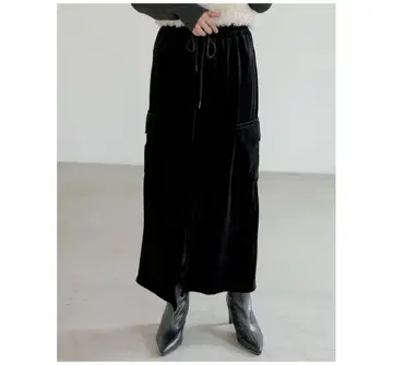 미사용 새상품*리디 re:edit 벨로아 스커트 롱 스커트 M