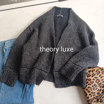 띠어리 럭스 알파카 캐시미어 니트 가디건 두꺼운 원단 니트 38