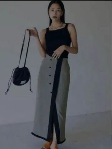 아메리 MEDI REVERSIBLE HOUNDSTOOTH SKIRT M