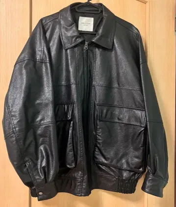 FREAK'S STORE 블랙 가죽 자켓 F 사이즈