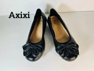 리본 포함 블랙 플랫슈즈 axixi