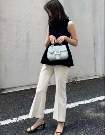 snidel 디자인 버튼 슬랙스 팬츠