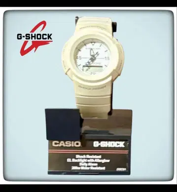 레어 G-SHOCK mini 화이트 아날로그-디지털 모델