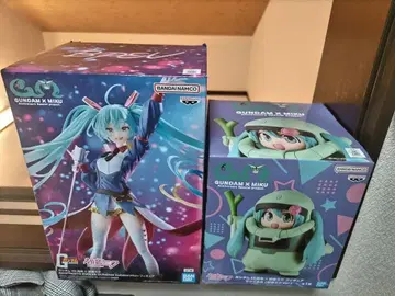 건담 x 미쿠 피규어 2체 세트