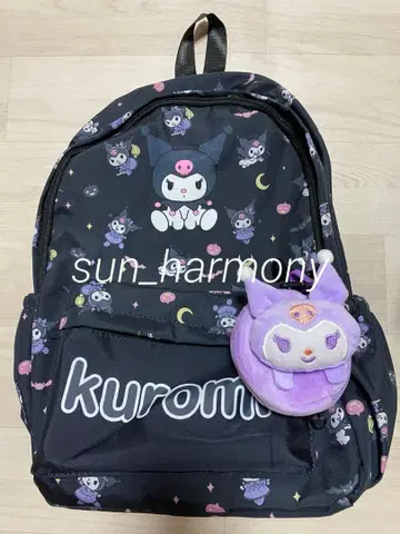 쿠로미 캐릭터 패턴 백팩