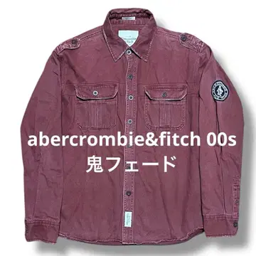 abercrombie&fitch 00s 빈티지 가공 밀리터리 셔츠