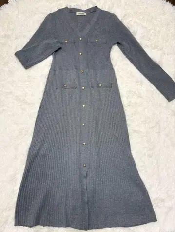 새상품급 코코딜/cocodeal/포켓 리브 니트 원피스