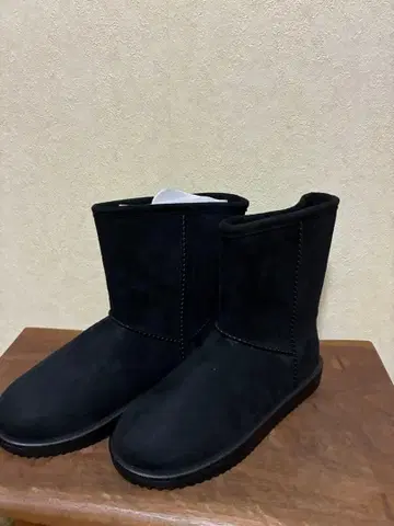 블랙 스웨이드 어그 부츠 방수