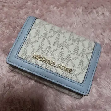 MICHAEL KORS 3단 폴더형 지갑 라이트 블루