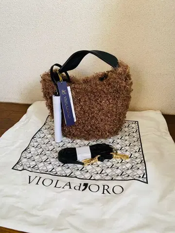 비올라돌로 에코퍼 2way 숄더백 카르간 라무 ELMO 브라운