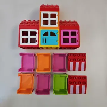 레고 듀플로 지붕&창문&침대