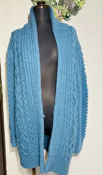 [ MACPHEE 맥피 ] 투모로우랜드 케이블 짜임 가디건