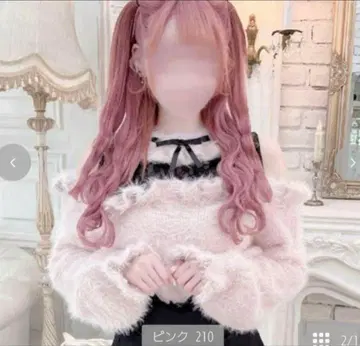 LilyMerry 이모짱 시마무라 가슴 레이스 풀오버 핑크 M