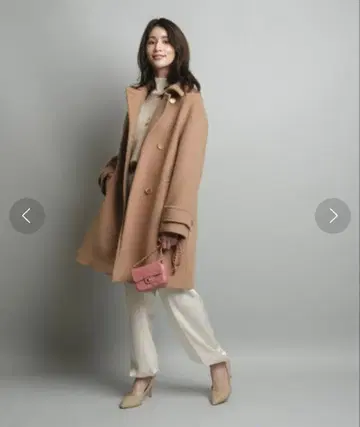 [ JUSGLITTY ] 스탠다드 P 코트 카멜