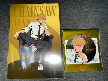 [ 덴지 ] 체인소 맨 레제 편 금박 캔뱃지 & 특전 세트