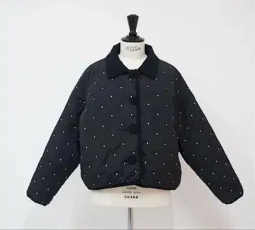 LINKABLE 도트 퀼트 숏코트