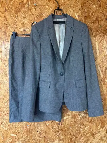 ZARA BASIC 그레이 수트 셋업 여성용
