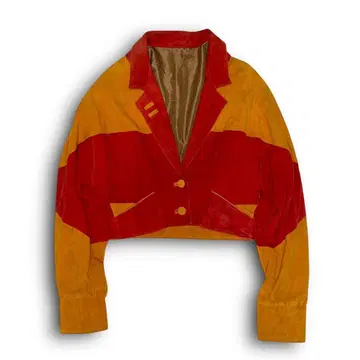 Vintage short leather jacket