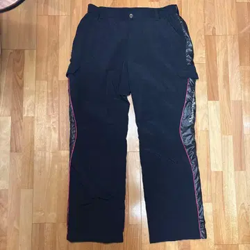 Munsingwear 충전솜 나일론 팬츠 사이드 핑크 라인 골프 등산