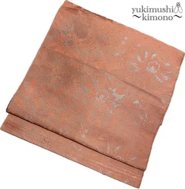 ZZ681 나고야 오비 나고야 제봉 핑크 오렌지 366cm 무료배송