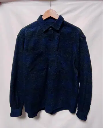 나노 유니버스 몰 체크 셔츠 사이즈 L 긴팔 네이비 그린