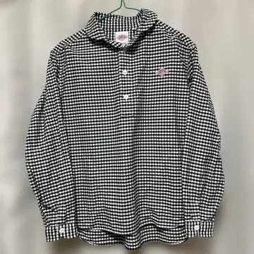 단톤 깅엄 체크 긴팔 셔츠 36