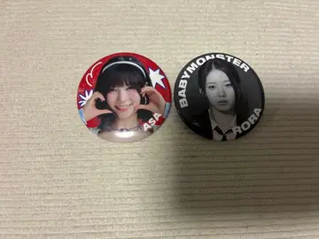 BABYMONSTER 아사 로라 캔뱃지 베비몬