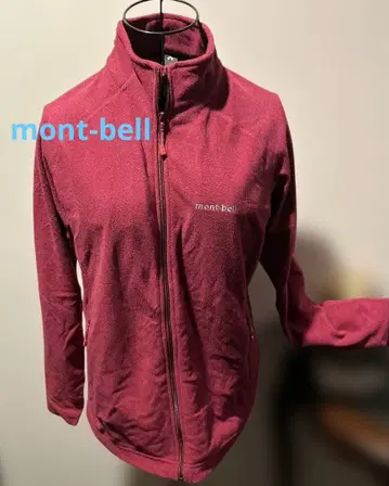 mont-bell 플리스 자켓 L 와인 레드