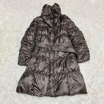 새상품급 23구 빅 사이즈 46 다운 코트 벨트 포함 카키