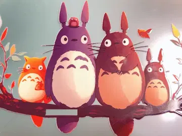 *. 힐링 계열 토토로 클리어 파일 포근한 4마리 *.