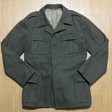 70s 빈티지 밀리터리 자켓 올리브 그린 밀리터리 코트