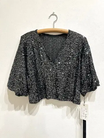 스팽글 볼레로 블랙 Eimee Law