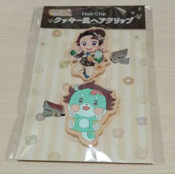 귀멸의 칼날 발렌타인 화이트데이 쿠키풍 헤어 클립 탄지로