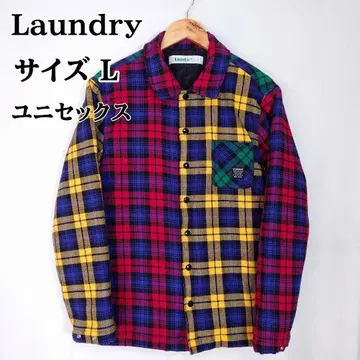Laundry 랜드리 충전솜 퀼팅 자켓 L 클레이지 체크