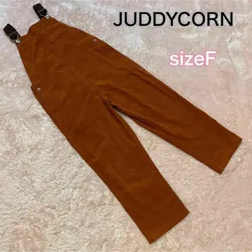 JUDDY CORN 코듀로이 오버롤 벽돌색 여성용 프리 사이즈