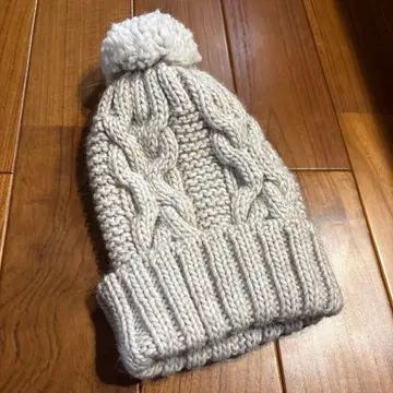 미사용 쿠치로앤드씨 그레이지 니트 모자 PAPILLONNER 파피요네