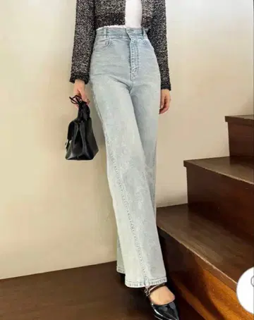 Sustainable 스트레치 플레어 데님 팬츠