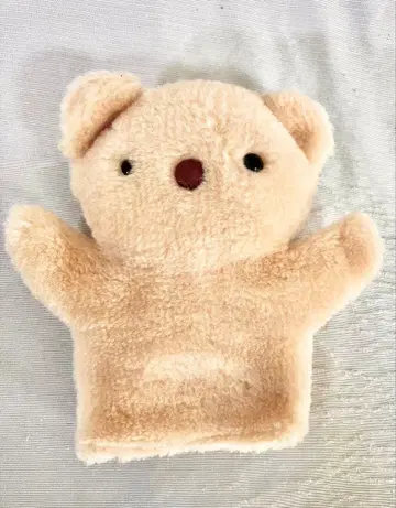 쇼와 레트로 동상사 봉제 인형 퍼펫 곰 일본제