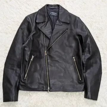 새상품급 UNITED ARROWS 더블 라이더 자켓 카우 가죽 L