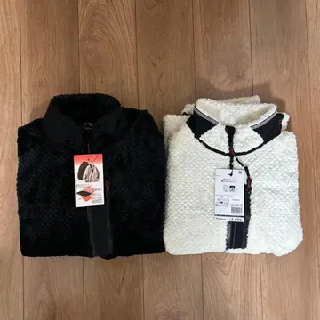 워크맨 다이아 플리스 안감 알루미늄 자켓 블랙 화이트 L 사이즈 2점