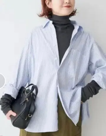 Spick&span 스픽앤스팬 코튼 브로드 와이드 스퀘어 셔츠