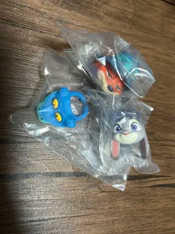 주토피아 패션 반지 가챠 3종 세트