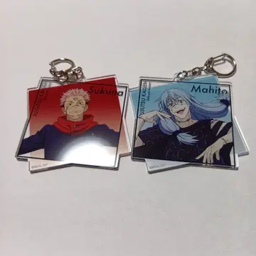 애니메이션 주술회전전 시부야 사변 아크릴 키링 양면 스쿠나 마히토