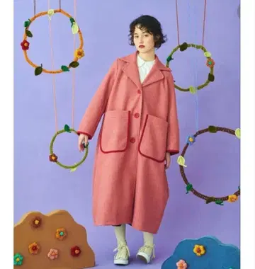 Poppy / 파이핑 레트로 코트 / 아사기니뇨