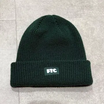 [ 컨디션 최상 ] FTC 그린 비니 니트 모자 박스 로고