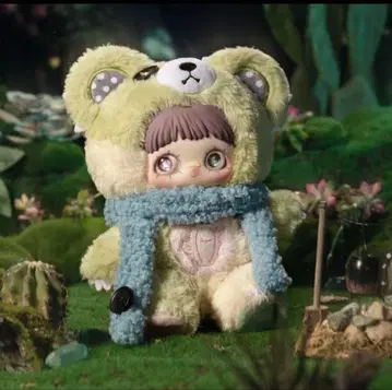 Maymei 메이메이 쌍생 비경 곰 선인장 그린 새상품 미사용