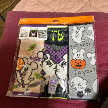 디즈니 할로윈 2024 미니 타월 3개 세트