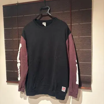 CALEE 칼리 뼈 본 소매 프린팅 맨투맨