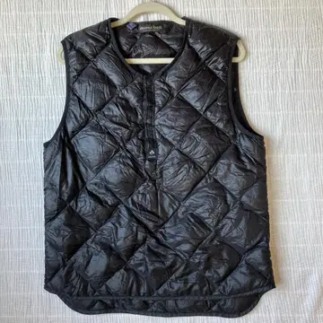 다운 베스트 몽벨 레어 블랙 S 사이즈 퀼팅 베스트